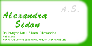 alexandra sidon business card